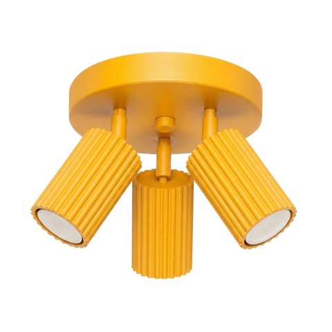 Sollux Lighting Plafon KARBON 3P żółty
