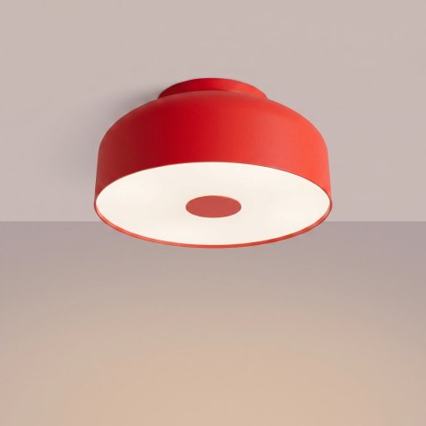 Sollux Lighting Plafon OMIQ czerwony