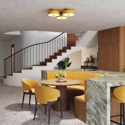 Sollux Lighting Plafon OMIQ żółty