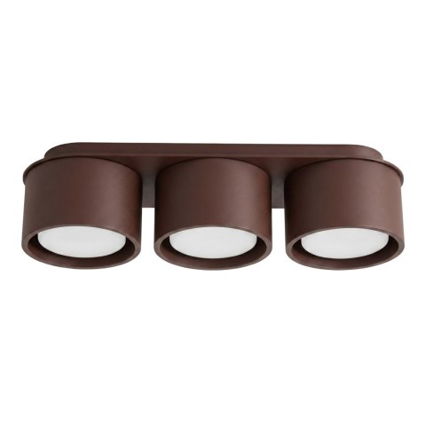 Sollux Lighting Plafon MODO 3 brązowy Gx53