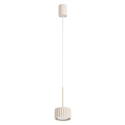 Sollux Lighting Lampa wisząca AURA 1 beżowa Gx53