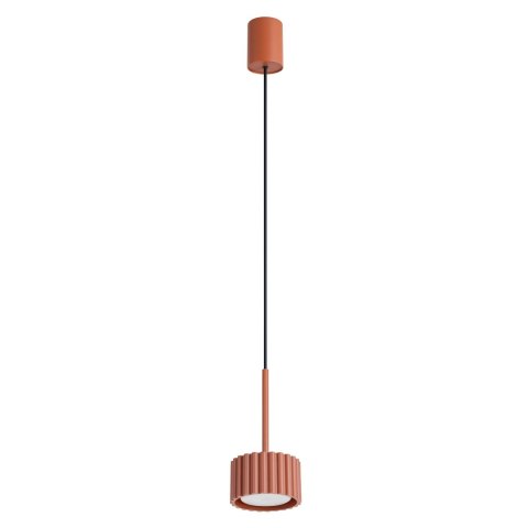 Sollux Lighting Lampa wisząca AURA 1 ochra czerwona Gx53