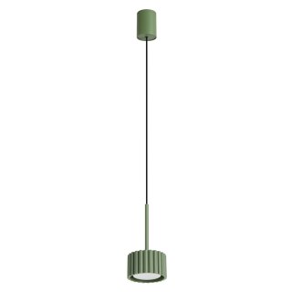 Sollux Lighting Lampa wisząca AURA 1 zielona oliwka Gx53