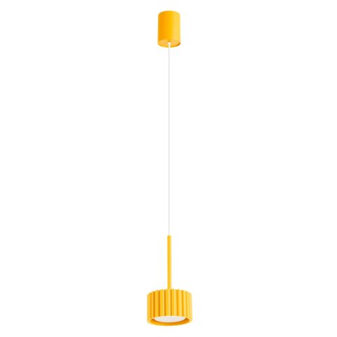 Sollux Lighting Lampa wisząca AURA 1 żółta Gx53