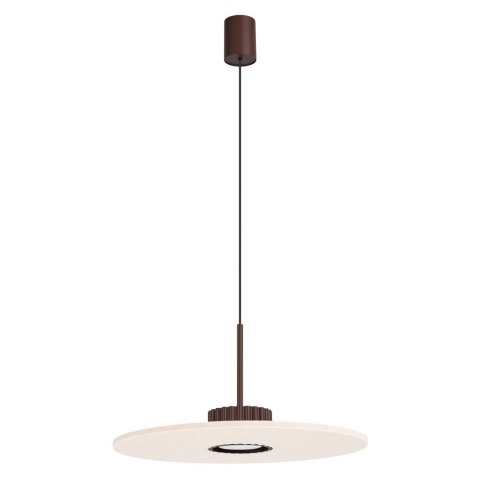Sollux Lighting Lampa wisząca OVO 1 brązowa/beżowa filc Gx53