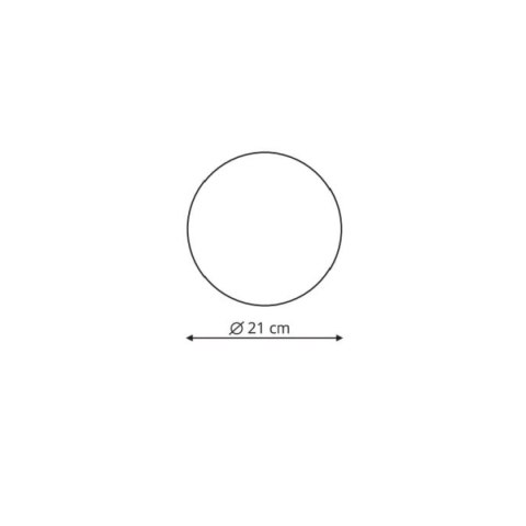 Light Prestige Plafon Platillo 21 cm czarny LED CCT