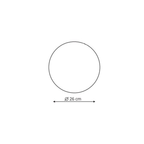 Light Prestige Plafon Platillo 26 cm czarny LED CCT