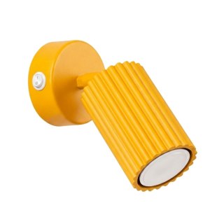 Sollux Lighting Kinkiet KARBON żółty z włącznikiem