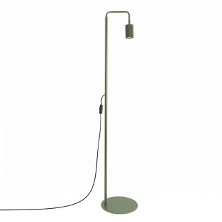 Sollux Lighting Lampa podłogowa KARBON 1 zielona oliwka