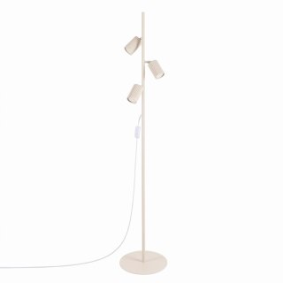 Sollux Lighting Lampa podłogowa KARBON 3 beżowa