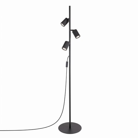 Sollux Lighting Lampa podłogowa KARBON 3 czarna