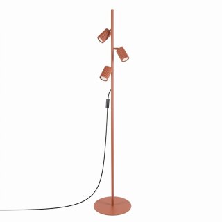 Sollux Lighting Lampa podłogowa KARBON 3 ochra czerwona