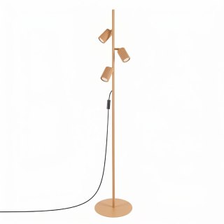 Sollux Lighting Lampa podłogowa KARBON 3 złota