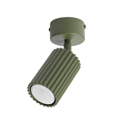 Sollux Lighting Plafon KARBON 1 zielona oliwka