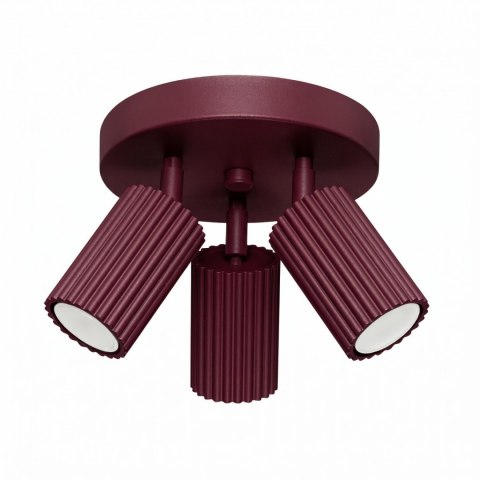 Sollux Lighting Plafon KARBON 3P burgund