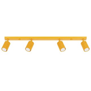 Sollux Lighting Plafon KARBON 4L żółty