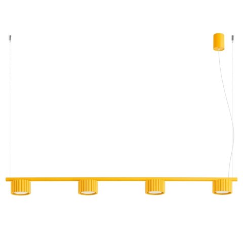 Sollux Lighting Żyrandol AURA 4 żółta Gx53