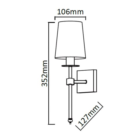 Light Prestige Kinkiet Casoli patyna 1xE14