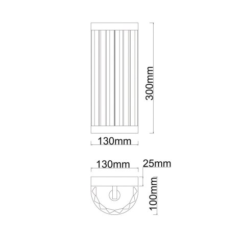 Light Prestige Kinkiet Vetro chrom 1xE14