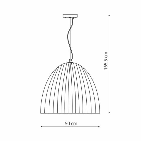 Light Prestige Lampa wisząca Elva 50 cm coffee