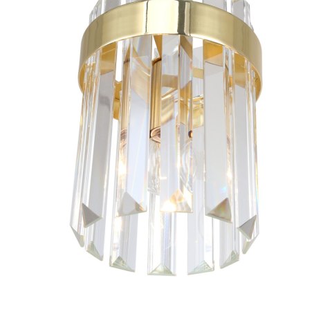 Light Prestige Lampa wisząca Vetro złota 2xE14