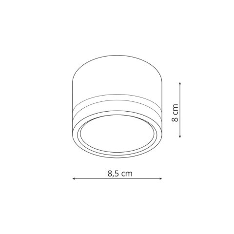 Light Prestige Oprawa natynkowa Kendal czarna GX53