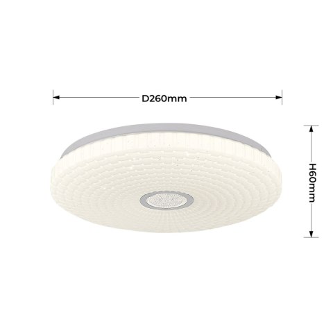 Light Prestige Plafon Solaro 26 cm biały LED 4000K