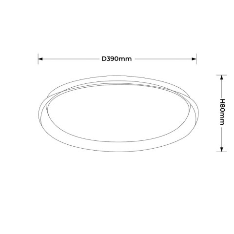 Light Prestige Plafon Trego 40 cm biały LED CCT