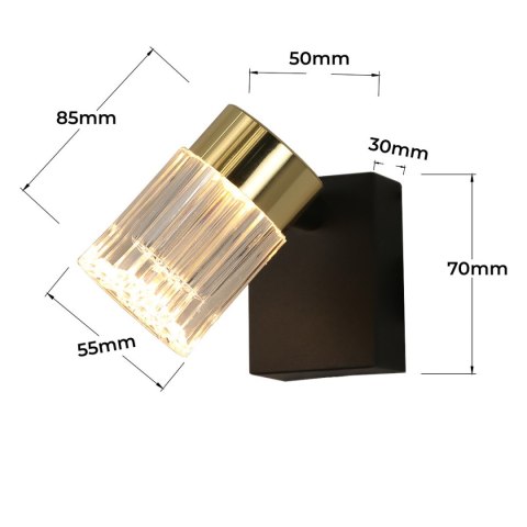 Light Prestige Erovia spot 1 złoty LED CCT