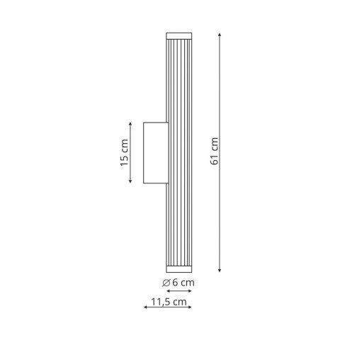 Light Prestige Kinkiet Vena 60 cm biała LED CCT