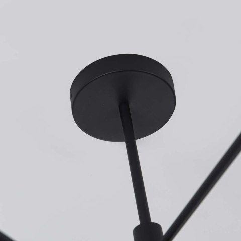 Light Prestige Lampa wisząca Snow 8 czarna 8xGU10