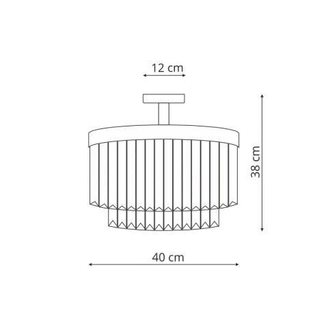 Light Prestige Plafon Vetro 4 srebrny 4xE14
