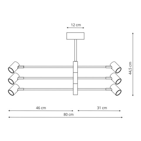 Light Prestige Lampa wisząca Snow 6 biała 6xGU10