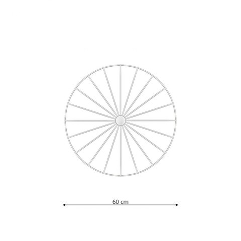 Kinkiet / Plafon SIRKEL 60 czarny