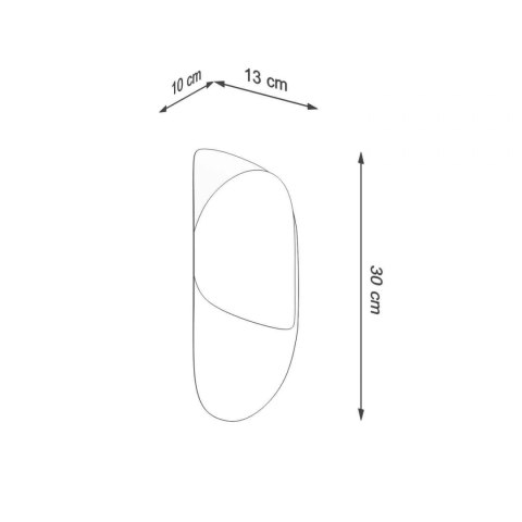 Sollux Lampa Kinkiet TEAR biały
