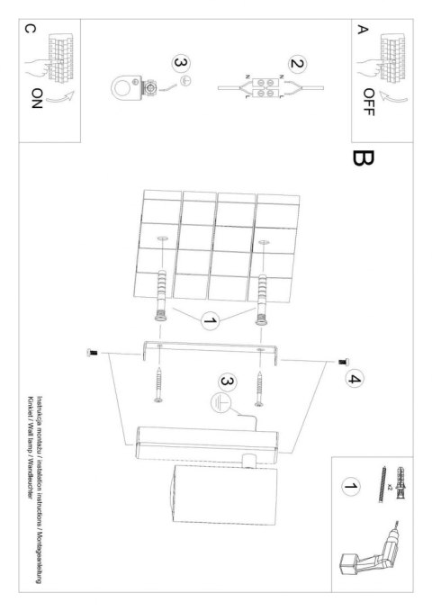 Sollux Lampa Kinkiet UTTI biały