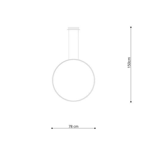Lampa wisząca RIO 78 złota LED 4000K