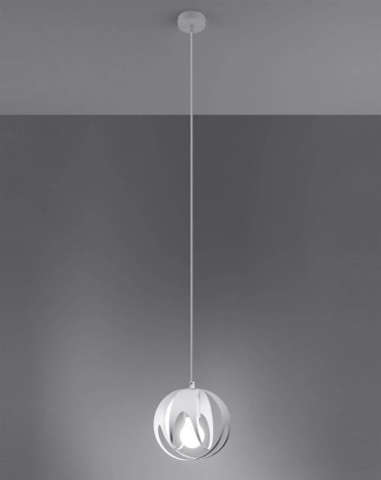 Sollux Lighting Lampa wisząca TULOS 1 biała