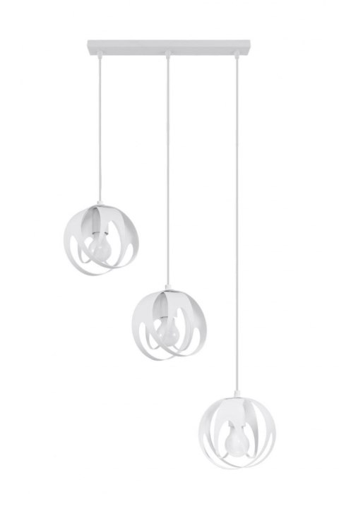 Sollux Lampa wisząca TULOS 3L biała
