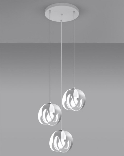 Sollux Lampa wisząca TULOS 3P biała