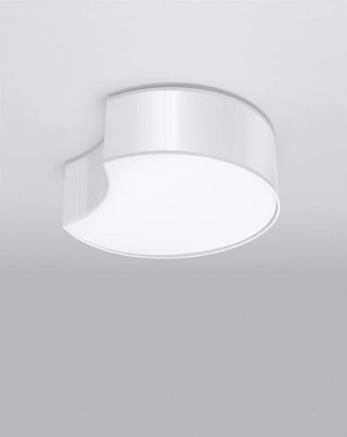 Sollux Lampa Plafon CIRCLE 1 biały