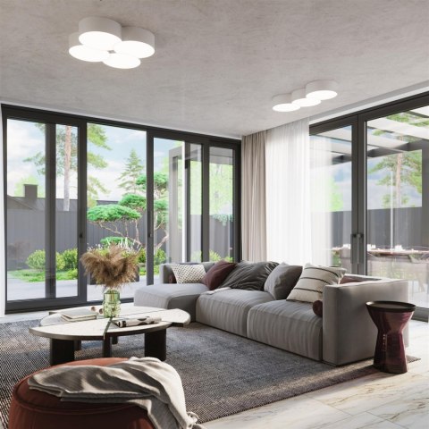 Sollux Lampa Plafon CIRCLE 1 biały