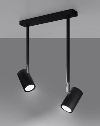 Sollux Lampa Plafon NORANO 2 czarny