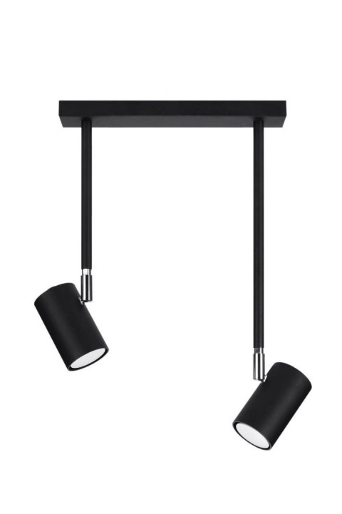 Sollux Lampa Plafon NORANO 2 czarny