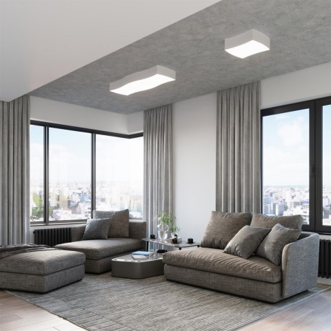 Sollux Lampa Plafon SQUARE 3 biały