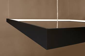 Sollux Lampa Żyrandol NELYA M czarny LED 3000K