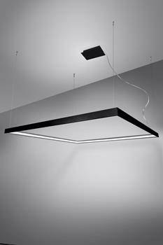 Sollux Lampa Żyrandol NELYA M czarny LED 4000K