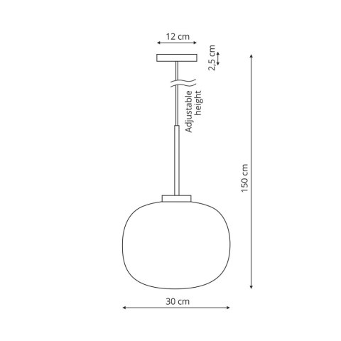 Light Prestige Lampa wisząca Jukon biała 1xE27