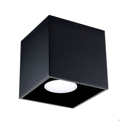 Sollux Lighting Plafon QUAD 1 czarny