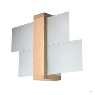 Sollux Lighting Kinkiet FENIKS 1 naturalne drewno